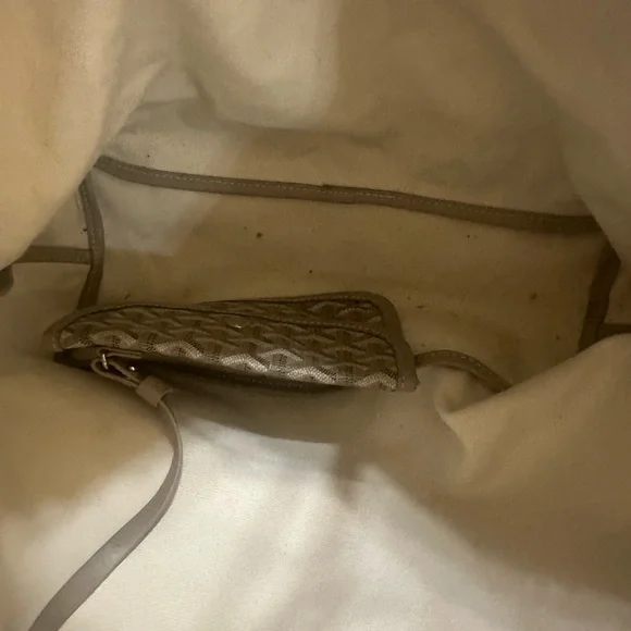 Taupe Patterned Tote - Picture 5 of 7